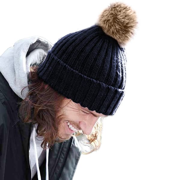 Beechfield Unisex vinterhue med manchetdesign