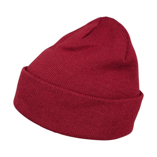 Build Your Brand Vuxna Unisex tjockt stickad mössa Burgundy One Size