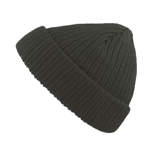 Atlantis Unisex Docker Short Beanie med uppslag Forest Green One Size