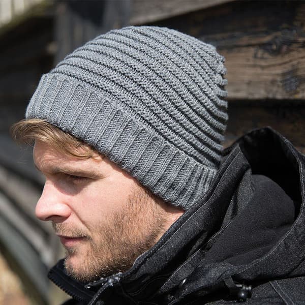 Result Winter Essentials Braided Beanie Hat