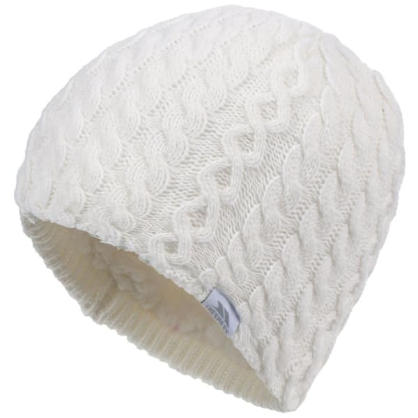 Trespass Womens/Ladies Kendra Beanie Hat White One Size