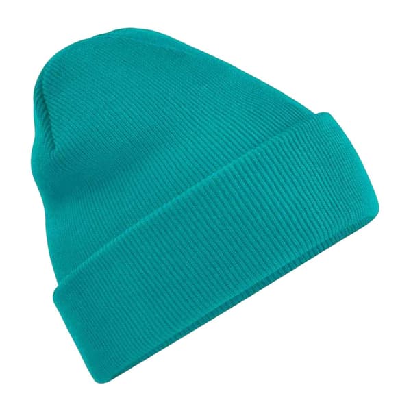 Beechfield Unisex Original Cuffed Beanie Winter Hat Emerald One Size