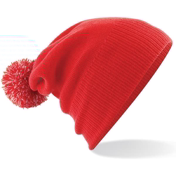 Beechfield Junior Snowstar Duo Winter Beanie Hat / Schoolwear