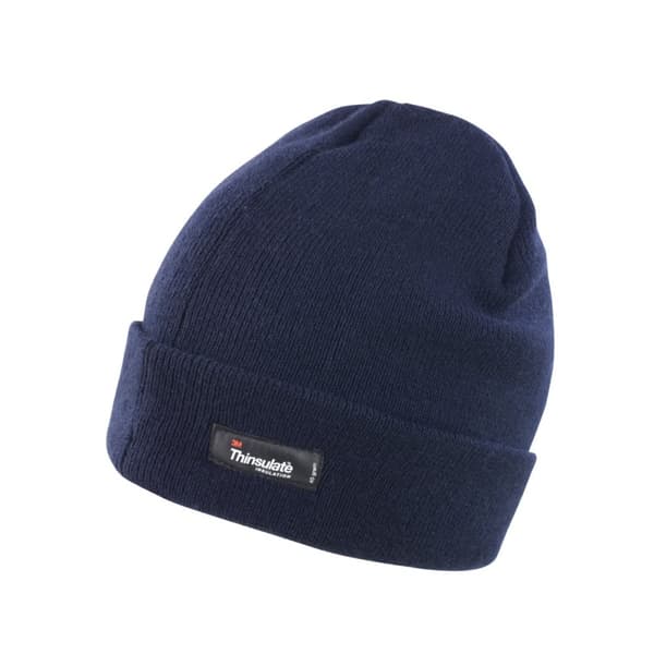 Result Unisex Lightweight Thermal Winter Thinsulate Hat (3M 40g) (Pack of 2) Navy Blue One Size
