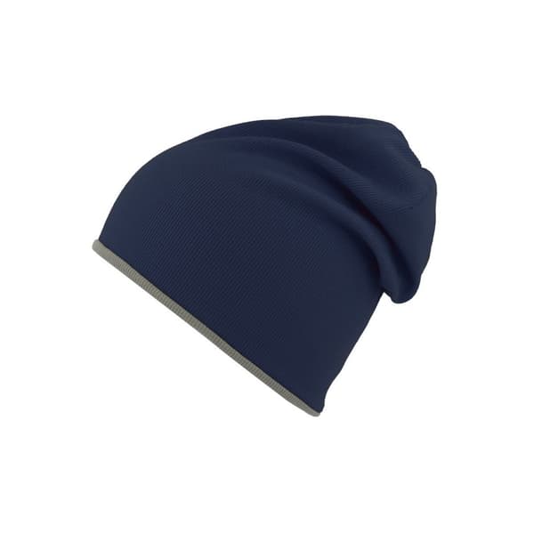 Atlantis Extreme Reversible Jersey Slouch Beanie Navy/Grey One Size
