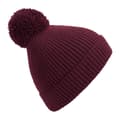Miniatyrbilde 1 av 3: Beechfield Unisex Engineered Knit Ribbed Pom Pom Beanie