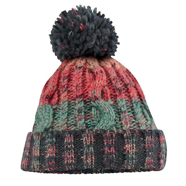 Beechfield Unisex Adults Corkscrew Knitted Pom Pom Beanie Hat