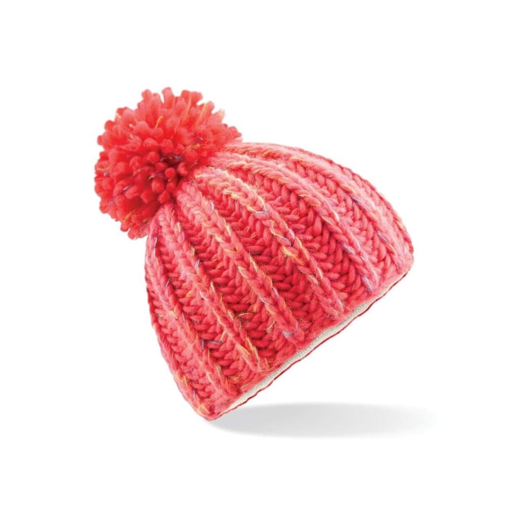 Beechfield Kvinnor/Damer Aurora Pom Pom Pom Beanie Hat