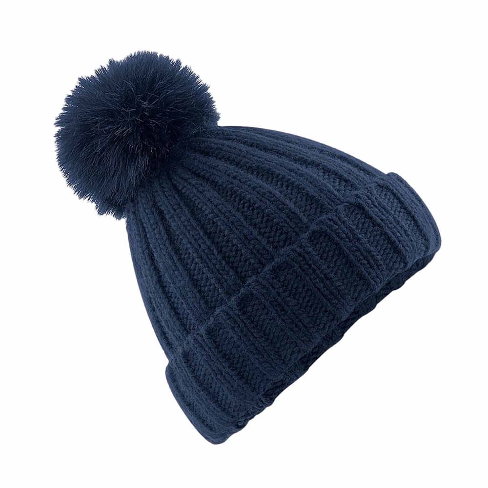 Beechfield Unisex Verbier Fur Pom Pom Pom Chunky Beanie