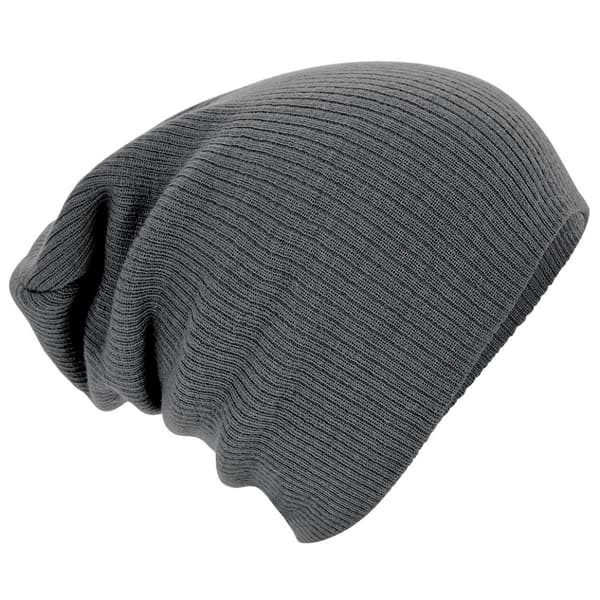 Beechfield Unisex Slouch Winter Beanie Hat Smoke Grey One Size Beechfield Unisex Slouch Winter Beanie Hat Smoke Grey One Size