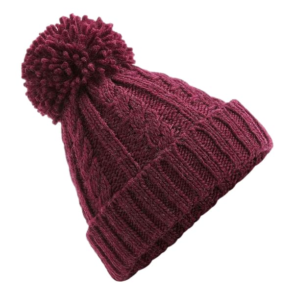 Beechfield Cable Knit Melange Beanie