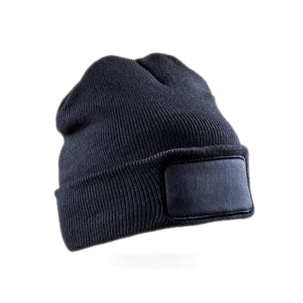Result Adults Unisex Double Knit Printers Beanie
