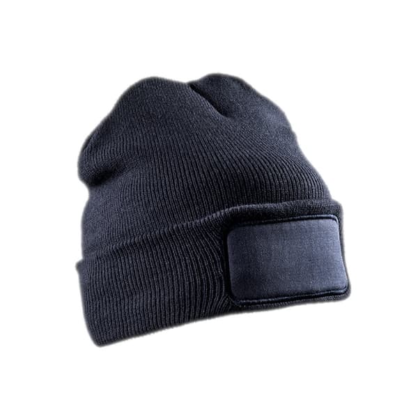 Result Adults Unisex Double Knit Thinsulate Printers Beanie Navy One Size
