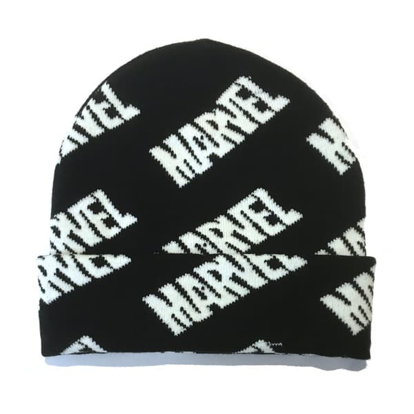 Marvel Mössa med upprepat tryck Black One Size