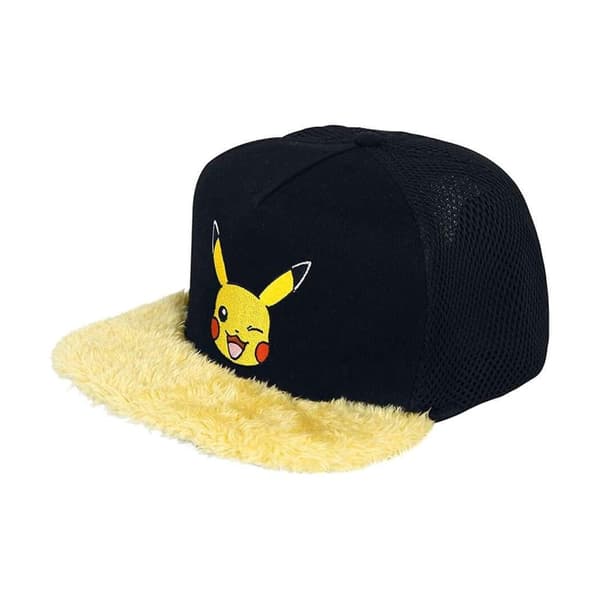 Pokemon Pikachu Snapback Cap Black/Yellow One Size