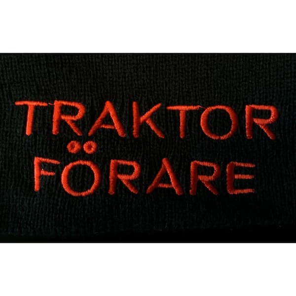Mössa Röd Traktor