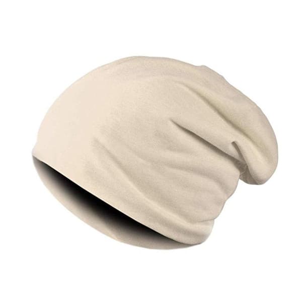 Tunn Mössa i säckig stil Beige One-Size