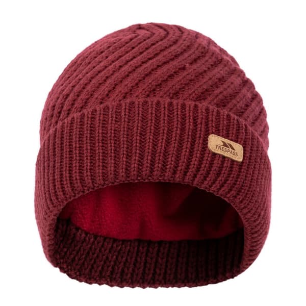 Trespass Twisted strikket hue til kvinder/damer Dark Cherry One Size