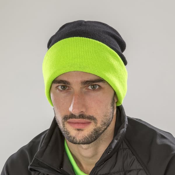 Result Genuine Recycled Black Compass Beanie
