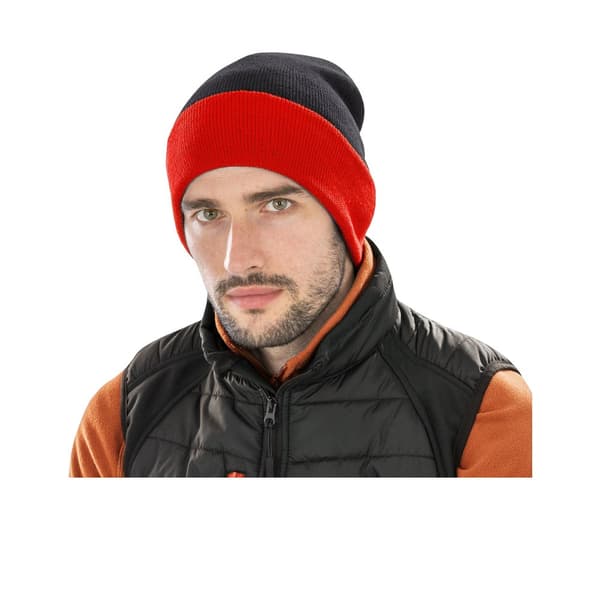 Result Genuine Recycled Black Compass Beanie