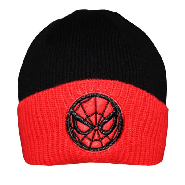 Spider-Man Emblem Beanie Black/Red One Size