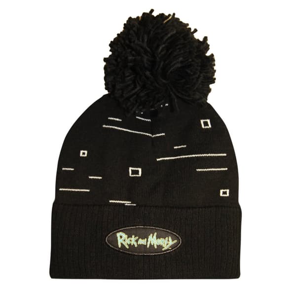 Rick And Morty Pixel Beanie Black One Size