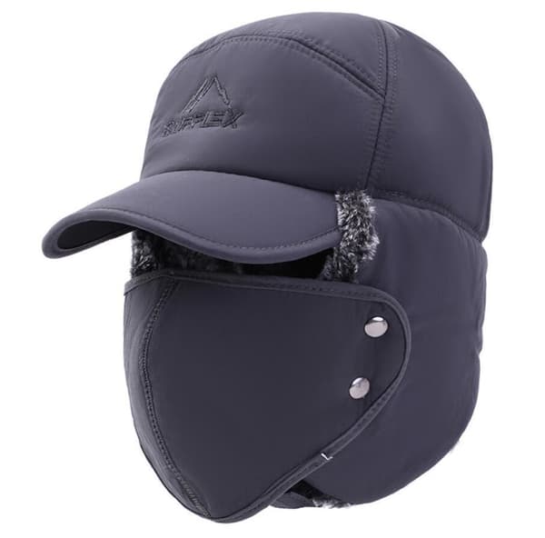 Hattu naamion kanssa Harmaa One-size