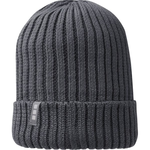 Elevate Unisex Adult Ives Organic Cotton Beanie Storm Grey One Size