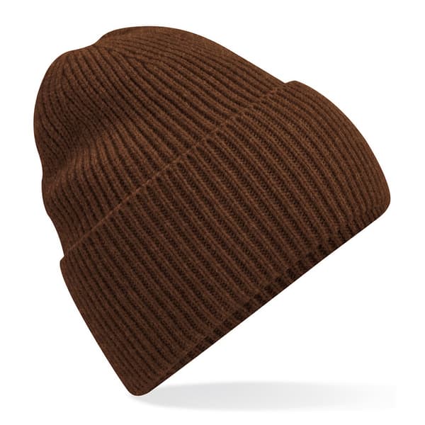 Beechfield Oversized Beanie med manchetter af genbrugsmaterialer
