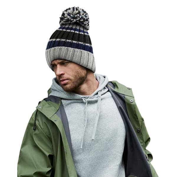Beechfield Unisex Adult Hygge Striped Beanie