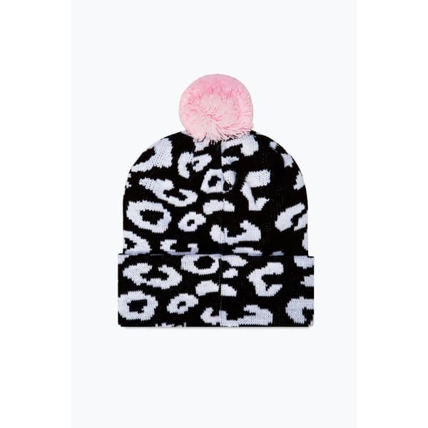 Hype Unisex Adult Knitted Cheetah Print Beanie