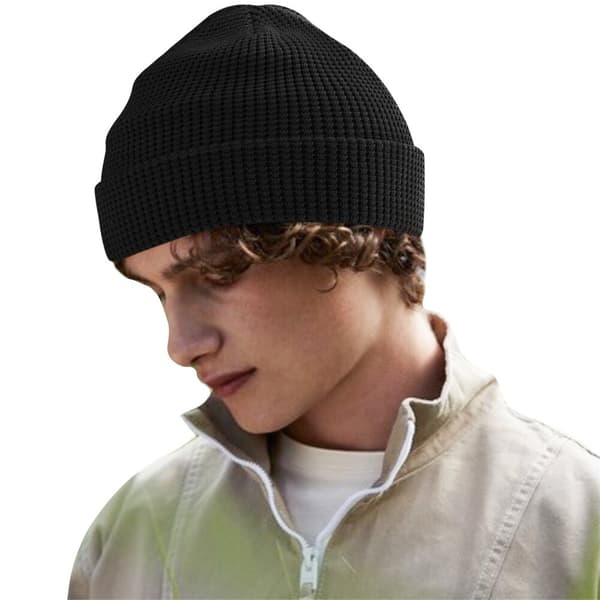 Beechfield Waffle Organic Cotton Beanie