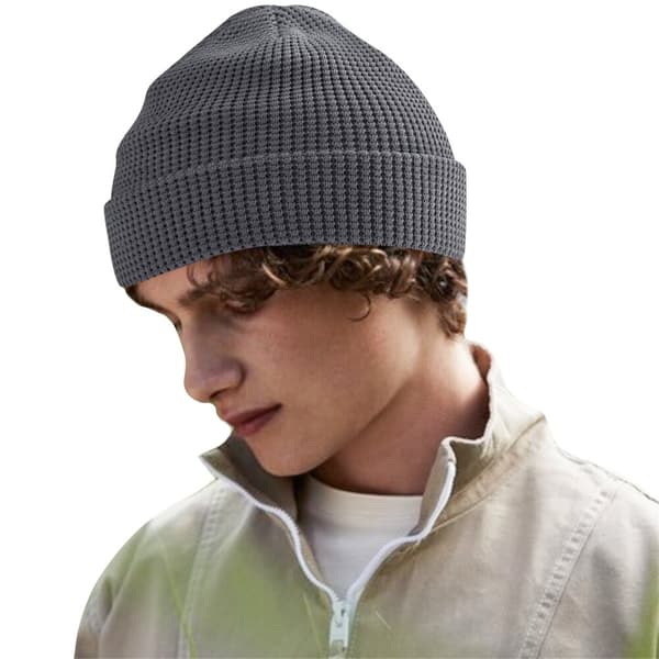 Beechfield Waffle Organic Cotton Beanie