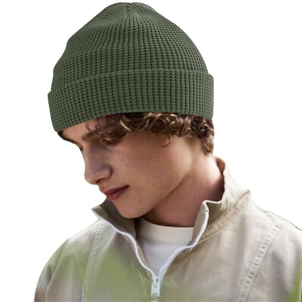 Beechfield Waffle Organic Cotton Beanie