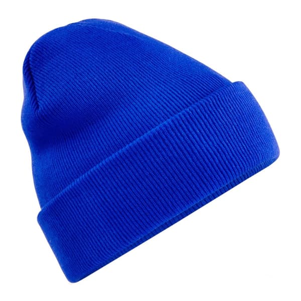 Beechfield Original Recycled Cuffed Beanie med manchet Bright Royal Blue One Size