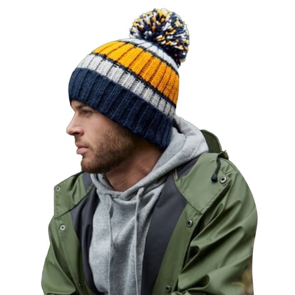 Beechfield Hygge Striped Beanie