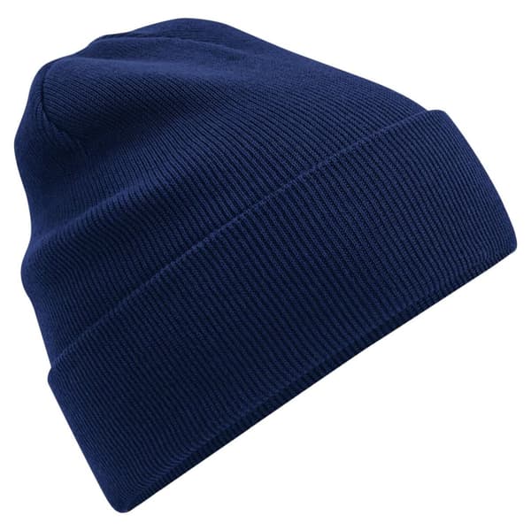 Beechfield Original økologisk bomulds-mandshue med manchet