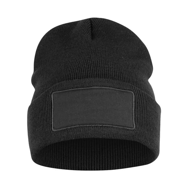 Clique Unisex Hubert Patch Beanie för vuxna Black One Size