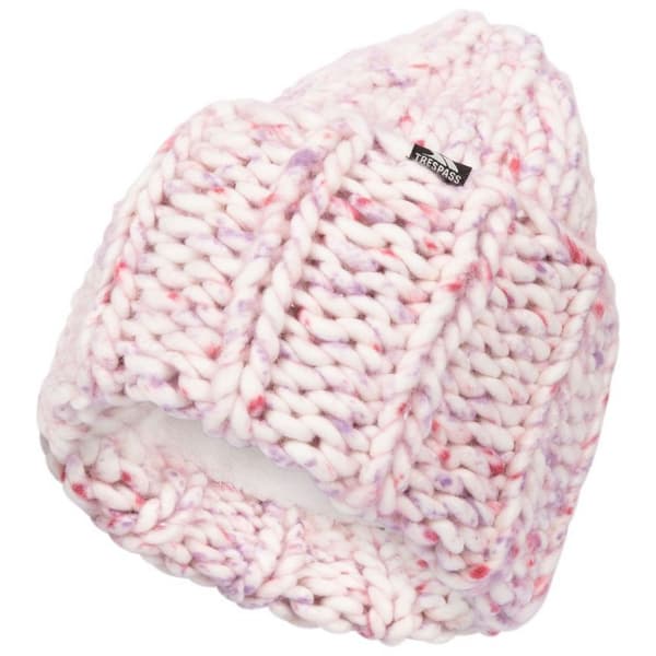 Trespass Unisex Adult Temeria Knitted Beanie Rose Blush One Size