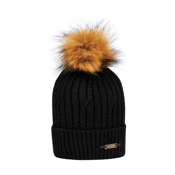 Coldstream Unisex Lamberton Bobble Beanie för vuxna Black One Size