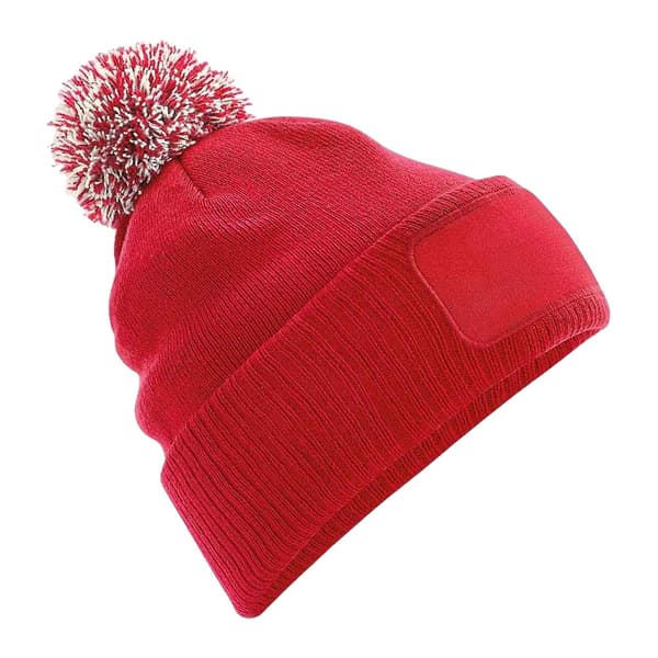 Beechfield Snowstar Beanie Classic Red/Off White One Size