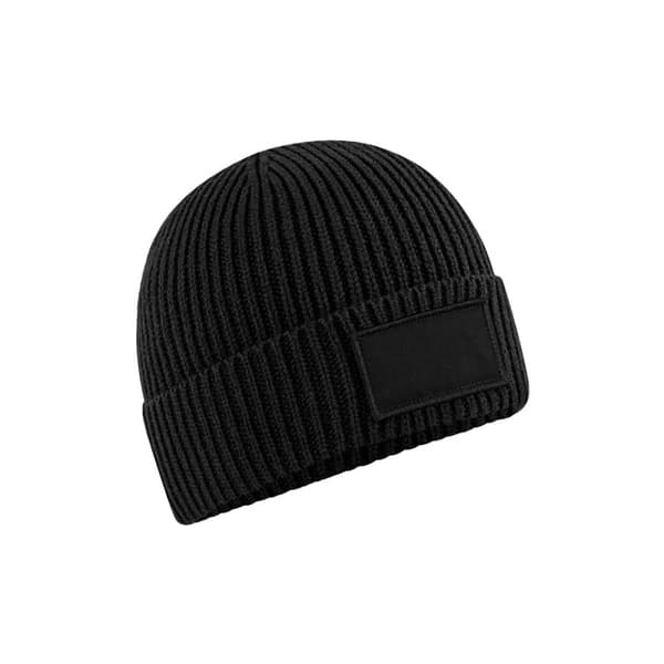 Beechfield Fashion Woven Patch Beanie