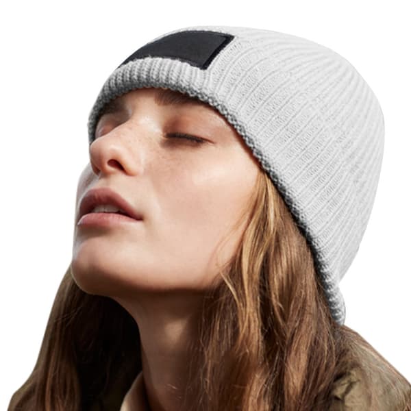 Beechfield Fashion Woven Patch Beanie