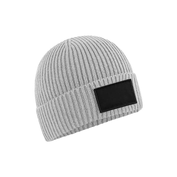 Beechfield Fashion Woven Patch Beanie