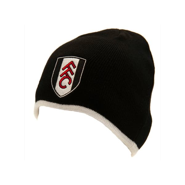 Fulham FC Crest Knitted Hat Black One Size
