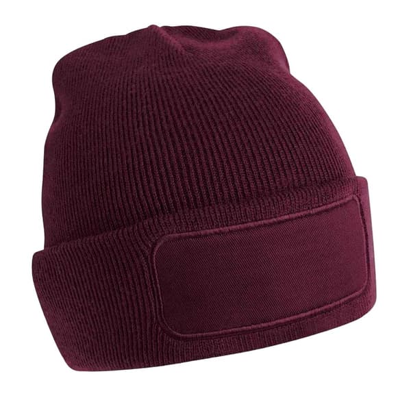 Beechfield Unisex Beanie för vuxna med patch