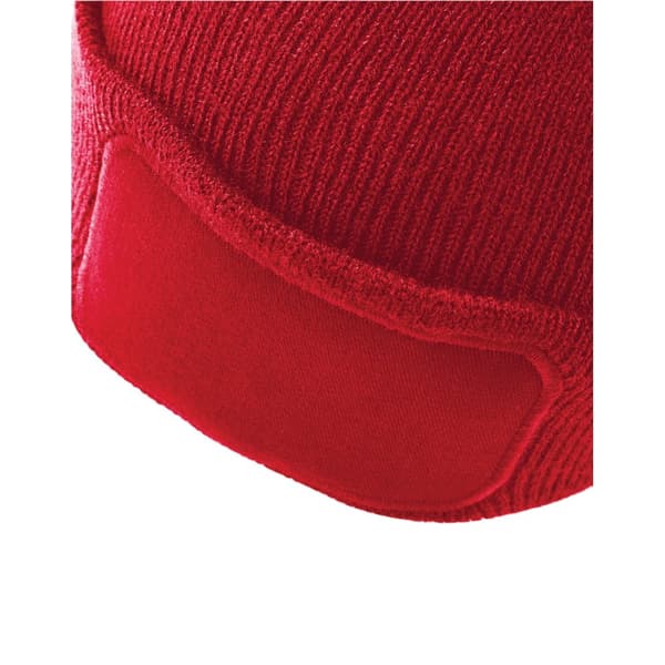 Beechfield Unisex Beanie för vuxna med patch