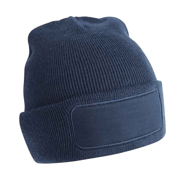 Beechfield Unisex Beanie för vuxna med patch