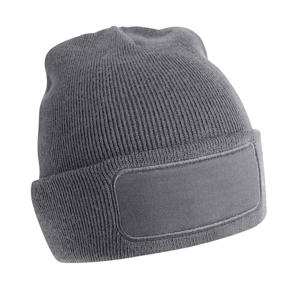 Beechfield Unisex Beanie för vuxna med patch
