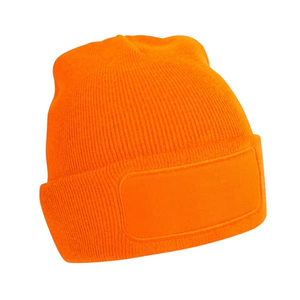 Beechfield Unisex Beanie för vuxna med patch